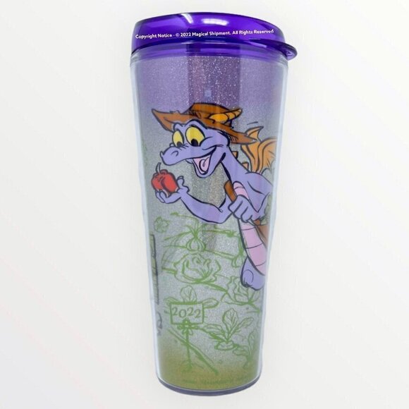 Disney Parks - Epcot Flower and Garden Festival 2022 Figment Tumbler - Picture 2 of 3